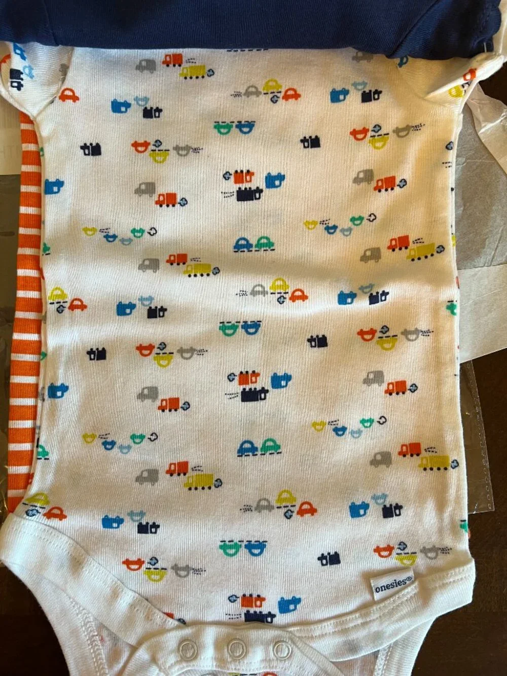Gerber Baby Boys 3-9 Months Truck Transportation Onesies Multi-Pack - NEW Boys